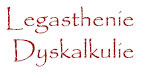 legasthenie dyskalkulie